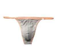 Faringoto Herren Abnehmbarer Seiten-String Slip Gay Bikini Hose Herren Bequemer Sexy Slip U Unterhose, Army Grün, M