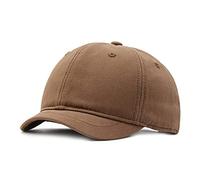 Faringoto Herren Baseballkappe aus Baumwolle mit kurzer Krempe, lässig, Schirmmütze, Damen, vielseitig, Reitsport-Sonnenhut, 01-Brown, One size