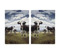 Farm Kuh Bilder gedruckt Reisepasshülle Reisepasshülle Reisepasshülle für Reisen Reisepass Karten Schutz Reisehüllen Wallet Case RFID Blocking Leder Kartenetui für Damen Herren Bauernhof Kuh Bilder,