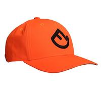 FARM-LAND 6-Panel Baseball Cap, Orange, 100% Baumwolle, Verstellbarer Metall-Schnappverschluss, Mit Gestickten Luftösen für Atmungsaktivität