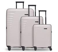 Farmhood Eco Edition nachhaltiges Hartschalen Koffer-Set 3-teilig | Trolleys mit Dehnfalte erweiterbar um 6 cm| Robustes und leichtes Material, 4 Doppelrollen & TSA-Schloss | Damen & Herren