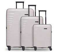 Farmhood Eco Edition 4 Rollen Kofferset 3-teilig mit Dehnfalte beige