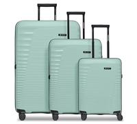 Farmhood Eco Edition nachhaltiges Hartschalen Koffer-Set 3-teilig | Trolleys mit Dehnfalte erweiterbar um 6 cm| Robustes und leichtes Material, 4 Doppelrollen & TSA-Schloss | Damen & Herren