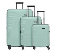 Farmhood Eco Edition nachhaltiges Hartschalen Koffer-Set 3-teilig | Trolleys mit Dehnfalte erweiterbar um 6 cm| Robustes und leichtes Material, 4 Doppelrollen & TSA-Schloss | Damen & Herren