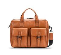 Farmhood Memphis Aktentasche Leder 39 cm Laptopfach cognac (FH01008-04) braun
