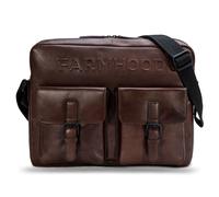 Farmhood Memphis Aktentaschen Messenger Leder 38 cm Laptopfach dark brown Herren