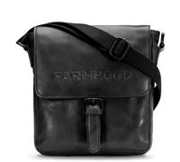 FARMHOOD Memphis Damen/Herren Leder Umhängetasche | Crossbody-Tasche mit Reißverschlussfach auf der Rückseite | 22cm mittelgroße Schultertasche mit Handyfach und Reißverschlussfächer