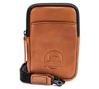 Farmhood Memphis Damen/Herren Leder Handytasche | mittelgroße Umhängetasche mit abnehm- & längenverstellbarem Trageriemen | 12 cm großer Crossbody Bag mit Hauptfach und Steckfach