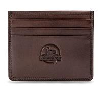 FARMHOOD Memphis Damen/Herren Leder Kreditkartenetui | Karten-Portemonnaie mit 6 Kreditkartenfächer und 1 Steckfach | 10 cm mittelgroßer Kartenhalter mit RFID-Schutz