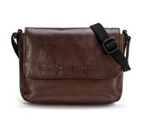 FARMHOOD Memphis Unisex Leder Umhängetasche | Crossbody Bag mit Reißverschlussfach auf der Rückseite | 22 cm mittelgroß Handtasche mit längenverstellbarem Riemen