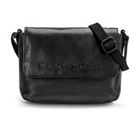 FARMHOOD Memphis Unisex Leder Umhängetasche | Crossbody Bag mit Reißverschlussfach auf der Rückseite | 22 cm mittelgroß Handtasche mit längenverstellbarem Riemen