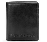 Farmhood Memphis Geldbörse RFID Schutz Leder 11 cm black (FH01024-01) schwarz