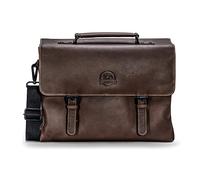 FARMHOOD Nashville Damen/Herren große Leder Aktentasche 39 cm | 2 Raumteiler &viele Fächer | Messenger Bag XXL
