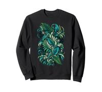 Farn and Forest Flow Botanical Abstract Sweatshirt