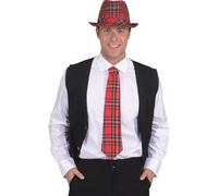 Fasching Zubehör Krawatte Karo