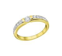 Fascination by Ellen K. Fingerring 021 (66,1) – 375/‑ Gelbgold, Zirkonia mehrfarbig, Damen