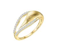 Fascination by Ellen K. 585 Gold zweifarbig mit 24x Zirkonia weiß Ring 416791126...