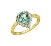 Fascination by Ellen K. Ring 585/- Gold Blautopas beh. blau 060 (19,1) Damen
