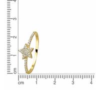 Fascination by Ellen K. Ring 375/- Gold gelb 052 (16,6) Zirkonia weiß 324370142-2