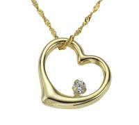 Fascination by Ellen K. Anhänger mit Kette Einheitsgröße gelb Damen Ketten Halsketten Schmuck Einheitsgröße gelb