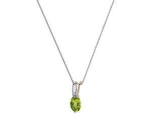 Fascination by Ellen K. Anhänger mit Kette 375/- Gold Peridot grün mehrfarbig Damen