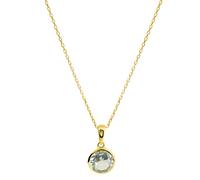 Fascination by Ellen K. Anhänger mit Kette 585/- Gold Blautopas beh. hellblau 45cm Damen