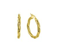 Paar Creolen "585/- Gelbgold gedreht", gelb, FASCINATION BY ELLEN K., Ohrringe, Damen, one-size, Gold (50176027-0) gelb