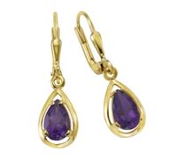 Fascination by Ellen K. Paar Ohrhänger »333/- Gelbgold Amethyst«, mit Geschenketui