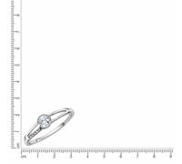 Fingerring FASCINATION BY ELLEN K. "Gold 375 Zirkonia weiß" Fingerringe Gr. 052 (16,6), Gold, weiß (weiß, weiß) Damen Fingerringe Handschmuck (Ringe) (85030656-16,5)