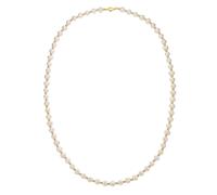 Collierkettchen FASCINATION BY ELLEN K. "Gold 585 Perle weiß 6mm" Halsketten Gr. 45cm, Gold, Länge: 45 cm Breite: 6.0 mm, gelb (gelb, weiß) Damen Colliers (46175838-0)