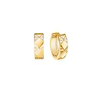 Fascination by Ellen K. Damen Klappcreolen 585/- Gold 1,2cm Diamantiert mehrfarbig 333310010-1