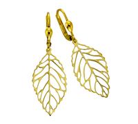 Fascination by Ellen K. Ohrhänger »333/- Gelbgold Blattmotiv«