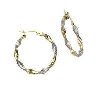 Fascination by Ellen K. Paar Creolen »333/- Gold bicolor glanz matt«, Creolen