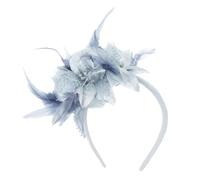 Fascinator Hüte für Damen Retro Schleier Hut Elegant Feder Mesh Tea Party Stirnband Brautschleier Hochzeit Kopfbedeckung Federkopfschmuck Stirnband Haarschmuck für Party Kirche Hochzeit (One Size)