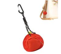 Fashion Coin Pouch, Hat Shaped Wallet, Zippered Pouch, Keyring Pendant Backpack Charm, Earphone Storage Bag, Compact Pocket Size, Stylish Gift for Travel, Everyday Use, Functional, Rotorange, Se