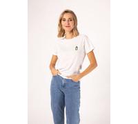 Fashion Drinks Jägermeister | Besticktes Frauen Organic Bio Baumwoll T-Shirt Weiss XL