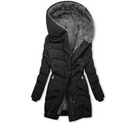 Fashion Sale Damen, Winterjacke Damen Sale Warm Lang, Winter Jacke Damen Übergangsjacke Aus Samt Und Baumwolle Mit Einfarbigem Reißverschluss Und Für Damen Weste Fell, Damen Winterjacke Sale