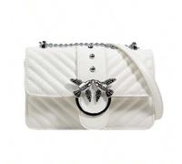 Fashion Solid Color Rhombus Pattern Flap Small Square Bag Fashionable PU Chain Crossbody Bag Women's Fashion Tassel Decor Mini Shoulder Wallet, Suitab