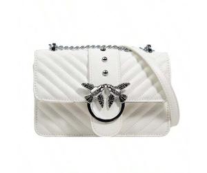 Fashion Solid Color Rhombus Pattern Flap Small Square Bag Fashionable PU Chain Crossbody Bag Women's Fashion Tassel Decor Mini Shoulder Wallet, Suitab