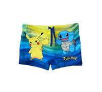 Fashion UK Kinder Pokemon Kostüm - Junge Badeanzug - Bademode - Pool Kostüm - Pokeball Pokemon Pikachu - Kinder Schwimm Boxershorts (DE/NL/SE/PL, Alter, 10 Jahre, Regular, Mehrfarbig)