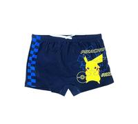 Fashion UK Kinder Pokemon Kostüm - Junge Badeanzug - Bademode - Pool Kostüm - Pokeball Pokemon Pikachu - Kinder Schwimm Boxershorts (DE/NL/SE/PL, Alter, 8 Jahre, Regular, Blau)