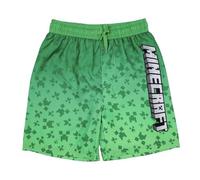 Fashion UK Minecraft Jungen Badeshort | Badehose | Schwimmhose | Creeper Design (DE/NL/SE/PL, Numerisch, 116, Regular, Grün)