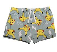 Fashion UK Pokemon Badehose Badeboxer Pika (DE/NL/SE/PL, Numerisch, 134, Regular, hellblau)