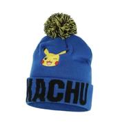 Fashion UK Pokemon Wintermütze Bommelmütze Mütze Pikachu (DE/NL/SE/PL, Numerisch, 54, blau)