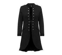 Fashion You Want Damen Blazer Damenjacke Admiral Jacke Military Army Style Lang S -XXL XXXL 4XL 5XL (as3, Alpha, x_l, Regular, Regular, schwarz)