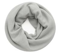 FASHION YOU WANT Damen edler einfarbiger Loop Schal Schlauchschal,Unifarben Tuch, Glitzer leichter Schlauchschal (UNI hellgrau)