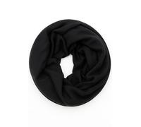 FASHION YOU WANT Damen edler einfarbiger Loop Schal Schlauchschal,Unifarben Tuch, Glitzer leichter Schlauchschal (UNI schwarz)