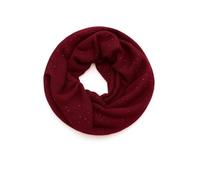 FASHION YOU WANT Damen edler einfarbiger Loop Schal Schlauchschal,Unifarben Tuch, Glitzer leichter Schlauchschal (Glitzer bordeaux)