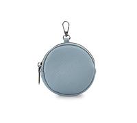 FASHION YOU WANT Damen Münzbörse aus echtes Leder, kleine Geldbörse mit Reißverschluss, Mini Portemonnaie Coin Pocket für Frauen Mädchen Kinder (hellblau)