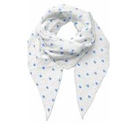 FASHION YOU WANT Damen Schal XXL Dreieckstuch HERZ2 Damen Dreieck Schal Halstuch Baumwolle Musselin Poncho ohne Kratze an Haut Hergestellt in Italien 135 cm×135 cm×220 cm (mint)